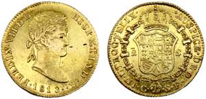 Spain Kingdom Fernando VII 2 Escudos 1813 C ... 