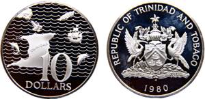 Trinidad and Tobago Republic 10 Dollars 1980 ... 