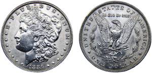 United States Federal republic 1 Dollar 1886 ... 