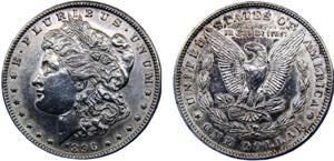 United States Federal republic 1 Dollar 1896 ... 
