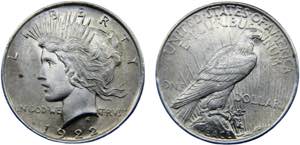 United States Federal republic 1 Dollar 1922 ... 