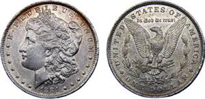 United States Federal republic 1 Dollar 1884 ... 