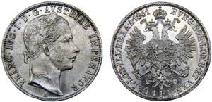 Austria Empire Franz Joseph I 1 Florin 1861 ... 