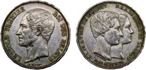 Belgium Kingdom Leopold I 5 Francs 1853 ... 