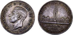 Canada Commonwealth George VI 1 Dollar 1939 ... 