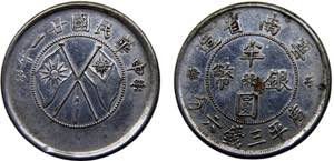 China Republic Yunnan  50 Cents 21 (1932) ... 