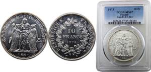France  Fifth Republic 10 Francs 1973 ... 