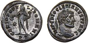 Roma Empire Diocletian BL Follis AD 296-297 ... 