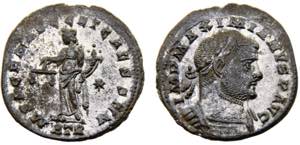 Roma Empire Maximian I BL Follis AD 300-301 ... 