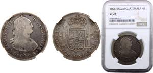 Guatemala Spanish colony Carlos IV 4 Reales ... 