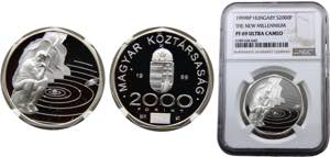 Hungary  Republic  2000 Forint  1999 BP ... 