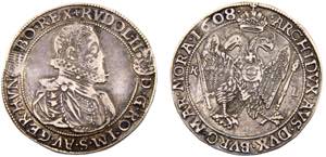Hungary Kingdom Rudolf II 1 Tallér 1608 K - ... 
