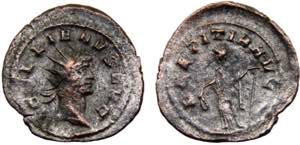Roma Empire Gallienus BL Antoninianus AD ... 