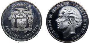 Jamaica Commonwealth Elizabeth II 5 Dollars ... 