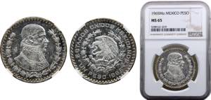 Mexico  United Mexican States  1 Peso 1965 ... 