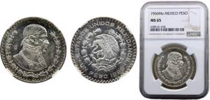 Mexico  United Mexican States  1 Peso 1966 ... 