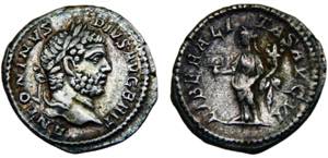 Roma Empire Caracalla AR Denarius AD 210-213 ... 