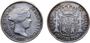 Philippines Spanish colony Isabel II 50 ... 