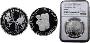 RepublicoftheCongo  1000 Francs CFA 1999 ... 