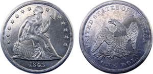 United States Federal republic 1 Dollar 1843 ... 