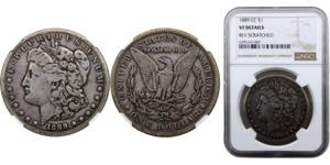 United States Federal republic 1 Dollar 1889 ... 