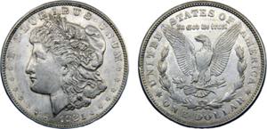 United States Federal republic 1 Dollar 1921 ... 