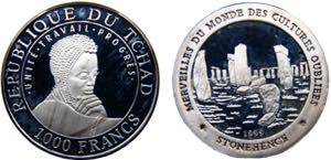 Chad Republic 1000 Francs 1999 (Mintage ... 