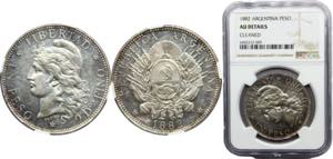 Argentina Federal Republic 1 Peso 1882 ... 