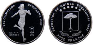 Equatorial Guinea Republic 7000 Francos CFA ... 