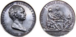France Kingdom Louis XV Medal 1749 Very ... 