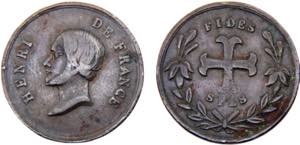 France Kingdom Henri V Medal ND Fantasy ... 