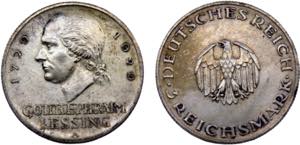 Germany Weimar Republic 3 Reichsmark 1929 A ... 