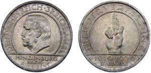 Germany Weimar Republic 3 Reichsmark 1929 F ... 