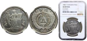 Honduras Republic 1 Peso 1888/7 Tegucigalpa ... 