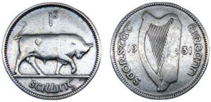 Ireland Republic 1 Scilling 1931 Royal mint ... 