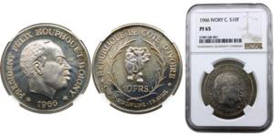Ivory Coast Republic 10 Francs CFA 1966 ... 