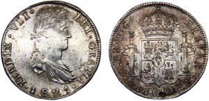 Mexico Spanish colony Fernando VII 8 Reales ... 