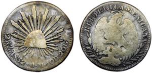 Mexico Federal Republic 2 Reales 1832 Zs OM ... 