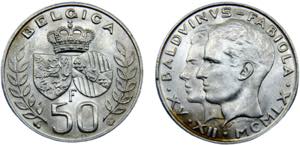 Belgium Kingdom Baudouin I 50 Francs 1960 ... 