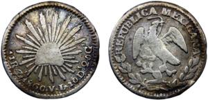 Mexico Federal Republic 1 Real 1860 Zs VL ... 