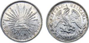 Mexico Federal Republic 1 Peso 1903 Mo AM ... 