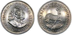 South Africa Republic 50 Cents 1964 Pretoria ... 