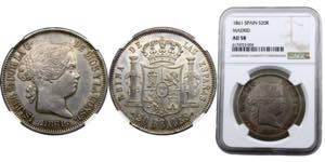 Spain Kingdom Isabel II 20 Reales 1861 ... 