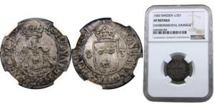 Sweden Kingdom Johan III 1/2 Ore 1583 Silver ... 