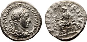 Ancient  Roma Empire Elagabalus AR Denarius ... 