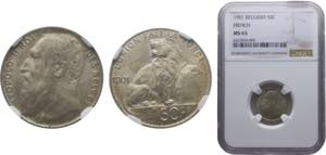 Belgium Kingdom Leopold II 50 Centimes 1901 ... 
