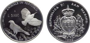 San Marino Republic 1000 Lire 1993 R Rome ... 