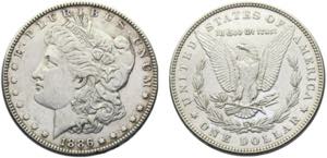 United States Federal republic 1 Dollar 1886 ... 