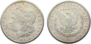 United States Federal republic 1 Dollar 1881 ... 