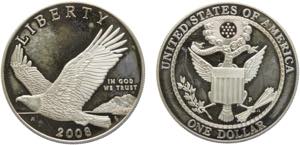 United States Federal republic 1 Dollar 2008 ... 